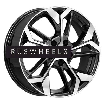 Диски КИК 6,5x17/5x114,3 ET35 D67,1 КС1062 Алмаз черный