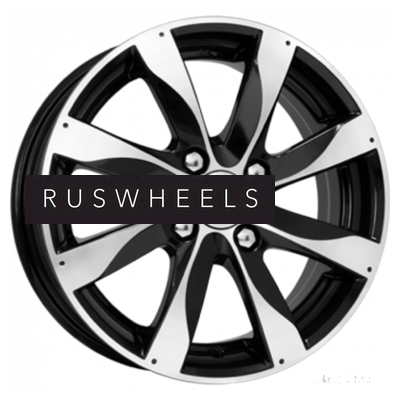 Диски КИК 6x15/4x100 ET40 D60,1 Джемини-оригинал (КС617) Алмаз черный