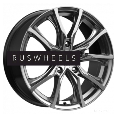 Диски КИК 7,5x17/5x120 ET37 D72,6 Твист-оригинал (КС697М) Дарк платинум