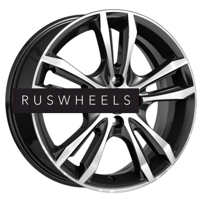 Диски КИК 6x16/4x100 ET50 D60,1 Samara-оригинал (КС866) Алмаз черный SK