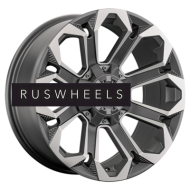 Диски LS 9x18/6x139,7 ET20 D106,1 1366 MGMF (конус, Колпак+лого)