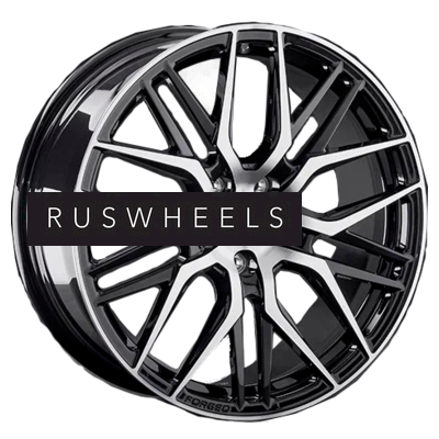 Диски LS Forged 8x18/5x112 ET25 D66,6 LS FG04 BKF (конус, C570)