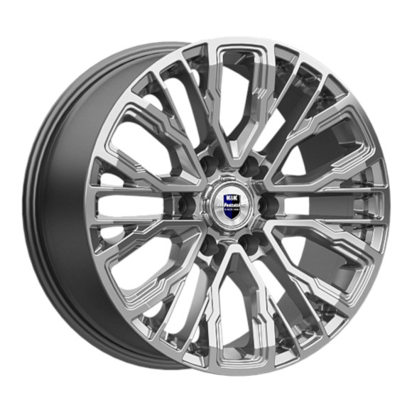 Диски КиК  Кортес (КС1102)  8,5\R19 6*139,7 ET25  d106,1  Дарк платинум  [82541]