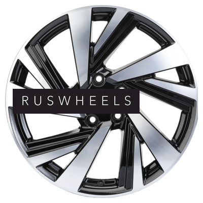 Диски Khomen Wheels 7,5x18/5x114,3 ET45 D66,1 KHW1801 (Teana/X-trail) Black-FP