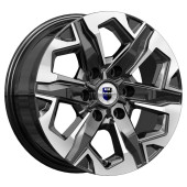 Диски КиК 7.5\R17 6*139.7 ET30 d106.1 Алмаз черный