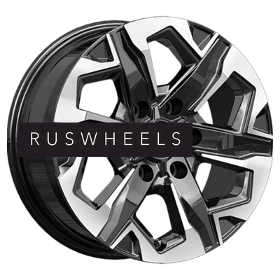 Диски КИК 7,5x17/6x114,3 ET30 D66,1 Тейт (КС1050) Алмаз черный