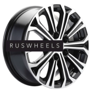 Диски Khomen Wheels 6,5x16/5x108 ET45 D60,1 KHW1610 (Chery Tiggo 3/Tiggo 3 Pro) Black-FP