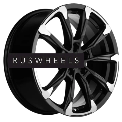 Диски Khomen Wheels 7,5x18/5x114,3 ET45 D60,1 KHW1808 (RAV4) Black-FP