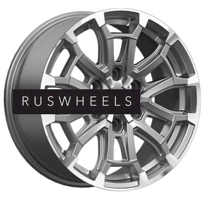 Диски СКАД 8x18/6x139,7 ET33 D106,1 Авилис (КЛ374) Алмаз графит