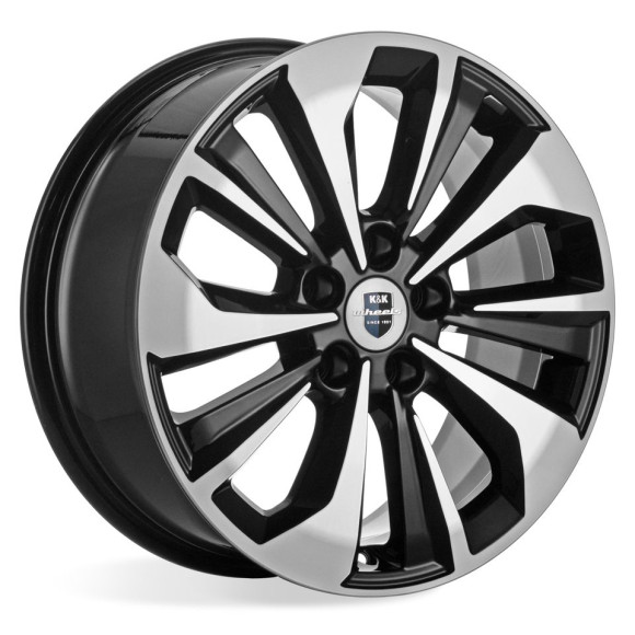Диски КиК 7,0\R17 5*114.3 ET45 d67.1 Алмаз черный