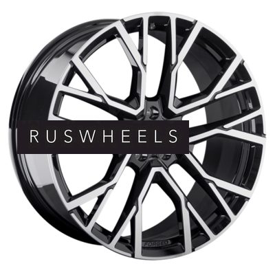 Диски LS Forged 10x21/5x112 ET52 D66,6 LS FG07 BKF (конус, C570)