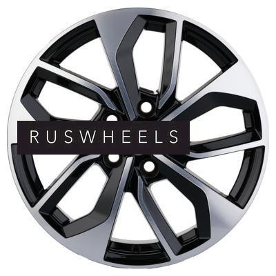 Диски Khomen Wheels 7x17/5x112 ET40 D57,1 KHW1703 (Kodiaq/Tiguan) Black-FP