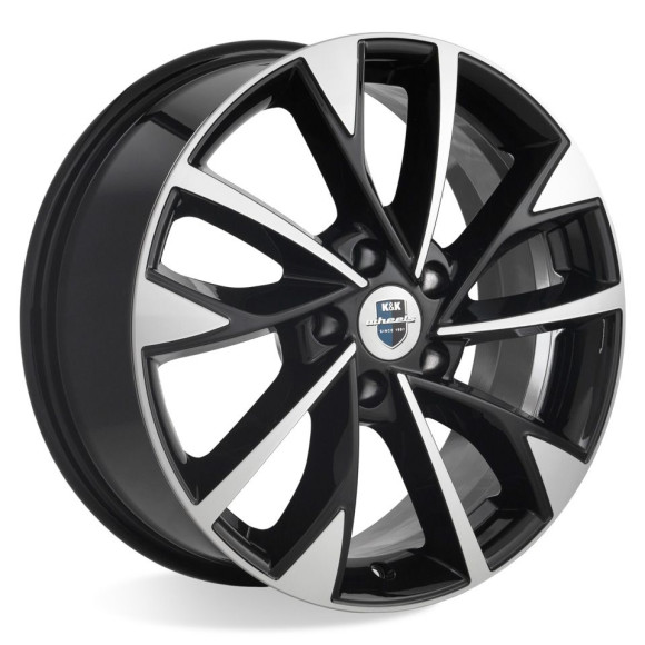 Диски КиК 7,0\R17 5*108 ET33 d60.1 Алмаз черный