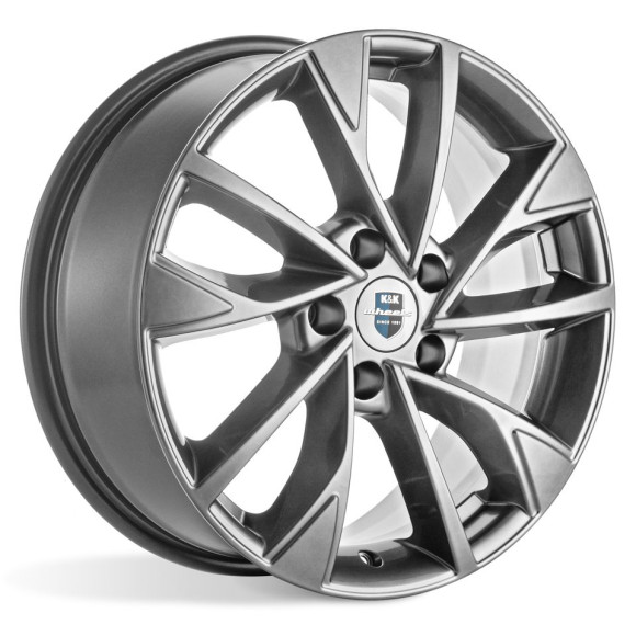 Диски КиК  Роквуд (КС900)  7,0\R17 5*114,3 ET40  d66,1  Дарк платинум  [77073]