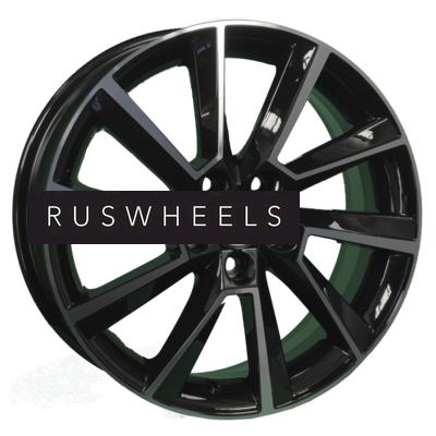 Диски Khomen Wheels 6x16/5x100 ET38 D57,1 KHW1604 (Kamiq/Rapid/Scala) Black-FP